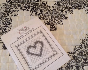 Heart Quilt Pattern/ Wedding/ Family/ New Baby