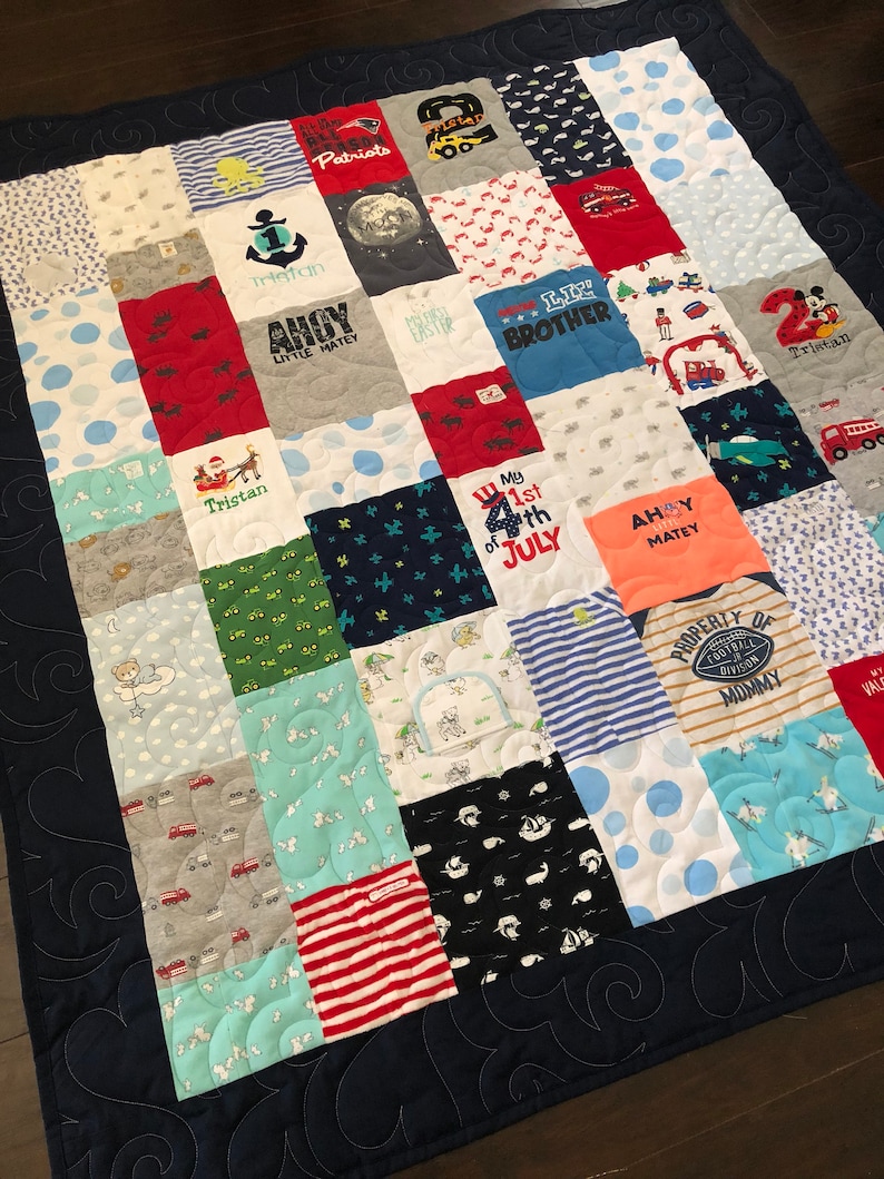 Baby Quilt / 1st Year Memory Quilt Etsy