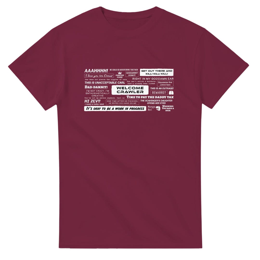 Dungeon Crawler Carl Quotes T-shirt - Unisex T-shirt - White Design - Etsy