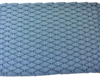 20" x 38" Hand Woven Rope Braided Rug: USA Made Doormat