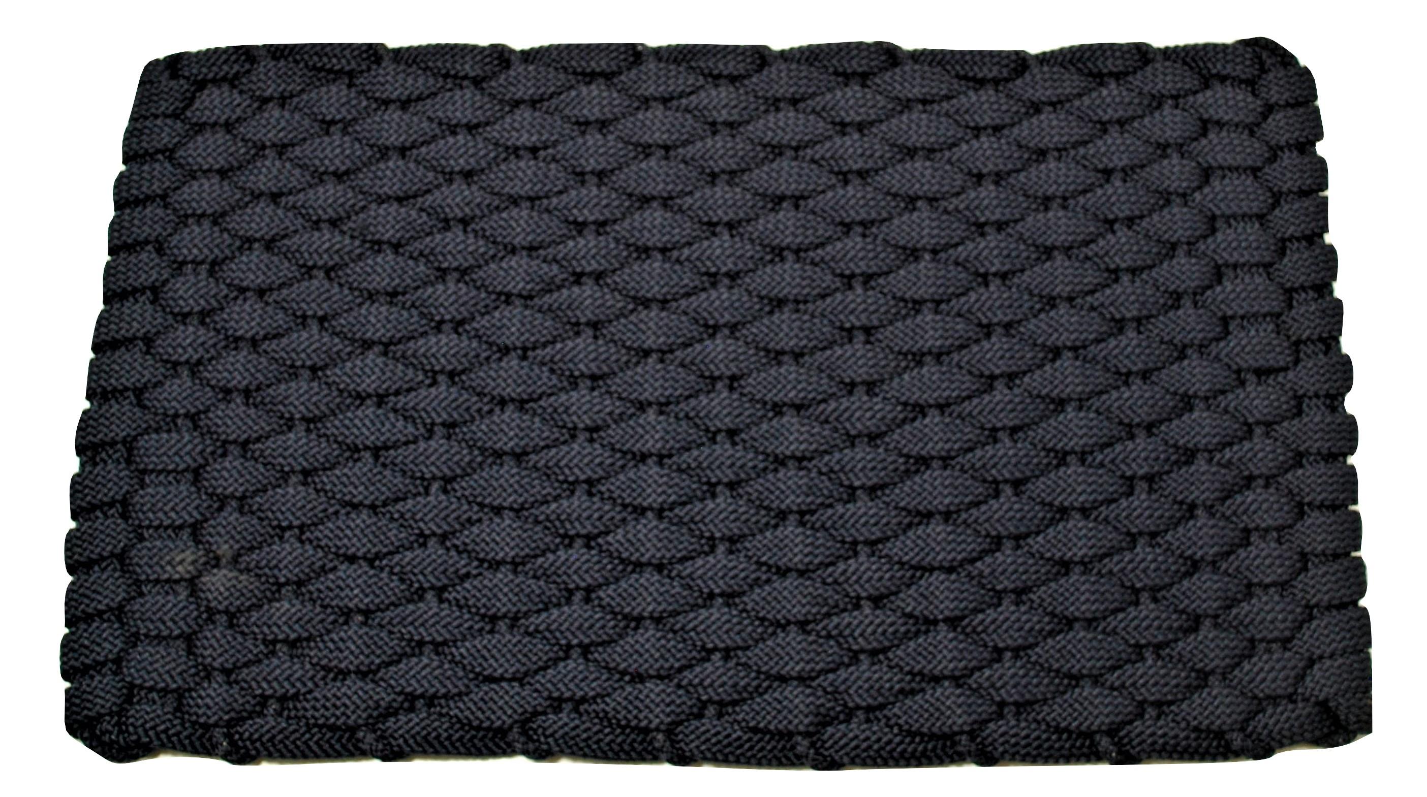 24" X 38" Handwoven Braided Rope Rug/ Door Mat