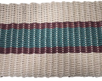 Hand-Woven Lobster Rope Welcome Rug, Florida Beach House Entry Decor (24"x36")