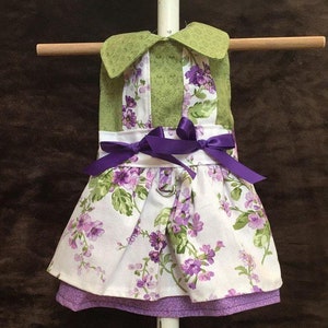 Gretel Dog Dress, XXS to XXL pet clothing, Dog Harness