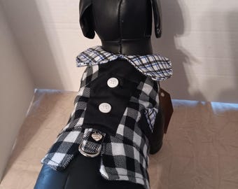 Small Harness Dress Vest, Dog Vest, Dog Harness, Dog Collar