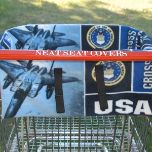 Shopping Cart Seat Cover United States Air Force with blue backing image 4