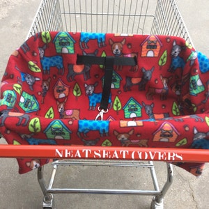 Shopping Cart Seat Cover for Pets. This cover is an example only. Please contact me for print options, or check out my other listings. image 2