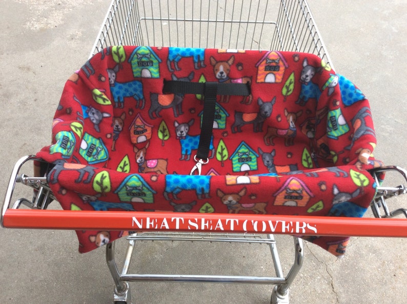 Shopping Cart Seat Cover for Pets. This cover is an example only. Please contact me for print options, or check out my other listings. image 2