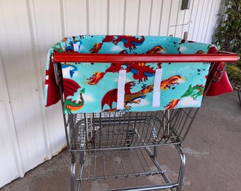 Shopping cart seat cover, The Big Red Magic Dragon