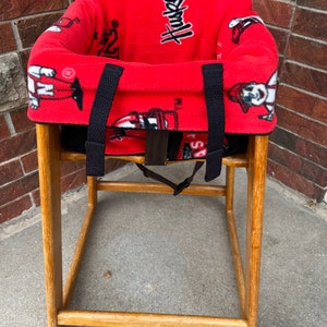 Restaurant Highchair Seat Cover, Nebraska Cornhuskers  Lil’ Red