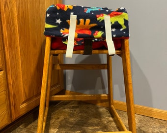 Restaurant Highchair Seat Cover, Dragons with Masks