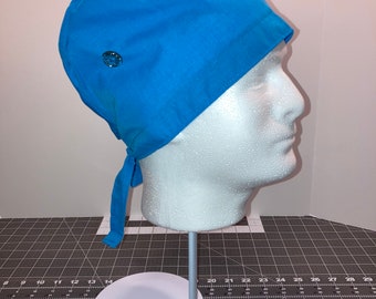 Small size Tall sided Surgical Cap with Buttons. Medical Needs From the Heart