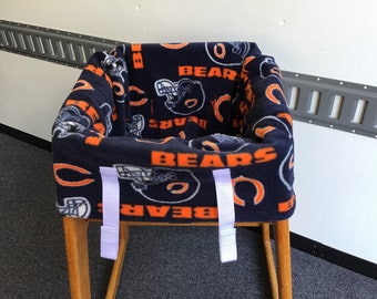 Restaurant Highchair seat cover.  Chicago Bears