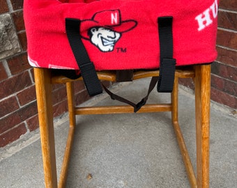 Restaurant Highchair Seat Cover, Nebraska Cornhuskers  Herbie Husker