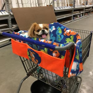 Shopping Cart Seat Cover for Pets. This cover is an example only. Please contact me for print options, or check out my other listings. image 5