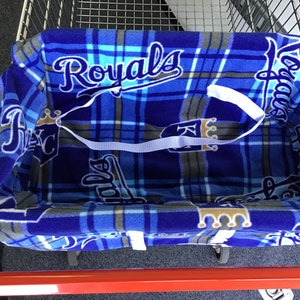 Shopping cart seat cover KC Royals, plaid image 2