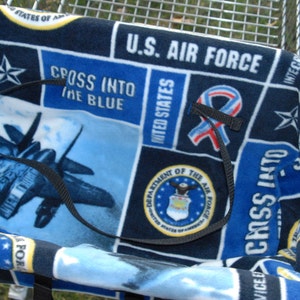 Shopping Cart Seat Cover United States Air Force with blue backing image 2