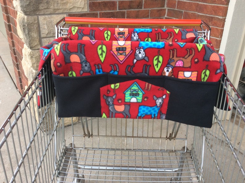 Shopping Cart Seat Cover for Pets. This cover is an example only. Please contact me for print options, or check out my other listings. image 3