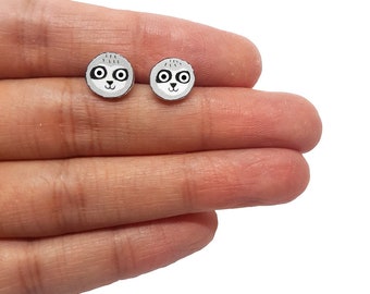 Very Tiny Sloth Earrings | Sloth Jewellery | Jewelry | Sloth Gift | Animal Stud earrings