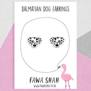 Dalmatian Earrings | Hand Painted | Jewellery | Jewelry | Dog Gift | Birthday Gift