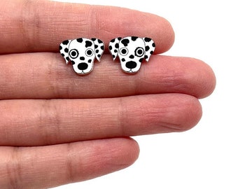 Dalmatian Earrings | Hand Painted | Jewellery | Jewelry | Dog Gift | Birthday Gift