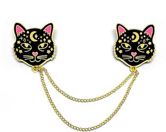 Kattenhalsbandketting | Harde emaille pin | Sieraden | Sieraden | Kraagketting | Mode