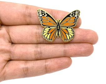 Butterfly Pin | Badge | Brooch | Hard Enamel | Monarch Butterfly | Jewellery | Jewelry