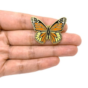 Butterfly Pin | Badge | Brooch | Hard Enamel | Monarch Butterfly | Jewellery | Jewelry