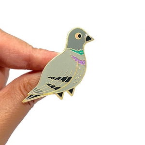 Pigeon Enamel Pin | Badge | Brooch | Hard Enamel | Jewellery | Jewelry
