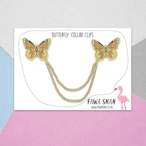 Butterfly Collar Chain | Hard Enamel Pin | Jewellery | Jewelry | Collar Chain | Fashion