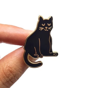 Cat Pin Badge Brooch Hard Enamel Jewellery Jewelry image 3