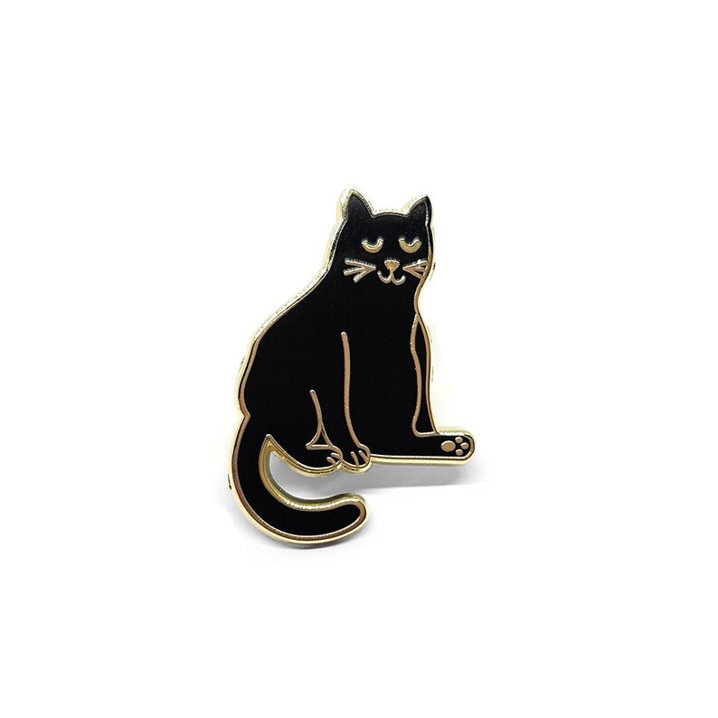 Cat Pin Badge Brooch Hard Enamel Jewellery Jewelry Pin