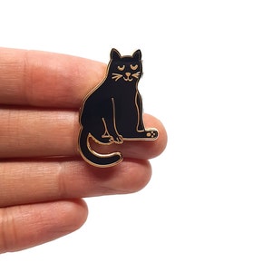 Cat Pin Badge Brooch Hard Enamel Jewellery Jewelry image 2