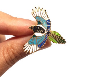 Magpie Enamel Pin | Badge | Brooch | Hard Enamel | Jewellery | Jewelry