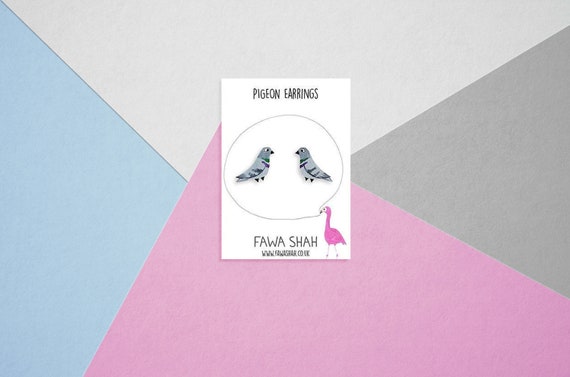 Pigeon Earrings |