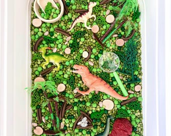 Dinosaur Sensory Bin, Dino Dig Kit