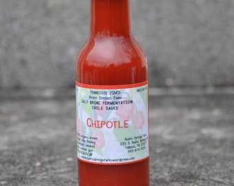 Chipotle salt brine fermentation chile sauce 5oz