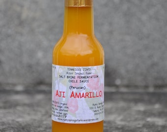 Peruvian Aji Amarillo salt brine fermentation chile sauce 5oz 5oz