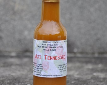 Aji Tennessee salt brine fermentation chile sauce, 5oz