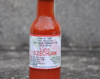 Super Szechuan salt brine fermentation chile sauce, 5oz