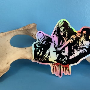 Judith and Holofernes by Artemisia Gentileschi HOLOGRAPHIC Sticker