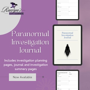 Diario paranormal imprimible: explora los misterios desconocidos, descarga instantánea en PDF
