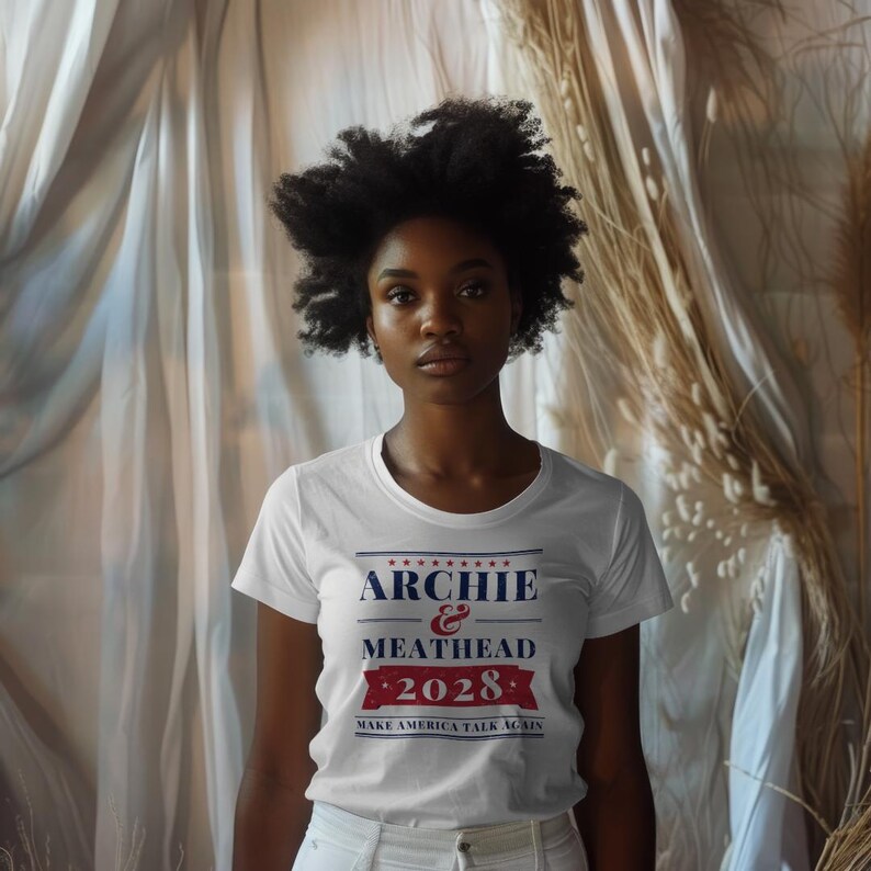 Archie & Meathead 2028 Campaign Shirt, Make America Talk Again, Funny Political Tee, Fake Presidential Campaign, Comfort Colors Tee image 6