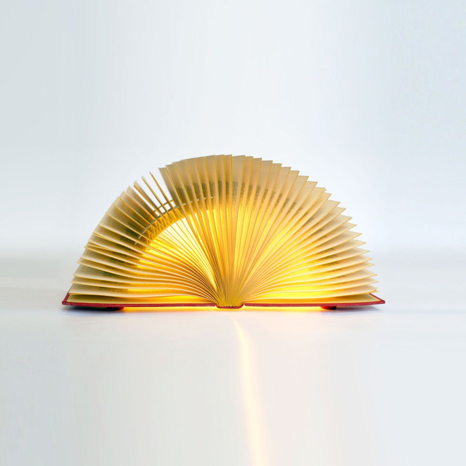 Luce Book Lamp Unique Handmade Lamp Made From a Used Book Etsy