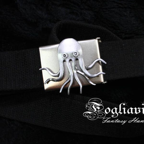 CTHULHU idol BELT decor tentacle buckle lovecraft steampunk octopus kraken pirate monster LARP men sea gift nautical idea abyss handmade