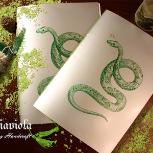 CUADERNO DE SERPIENTE, diario en blanco, cuaderno de bocetos de víbora, bloc de notas de bruja, regalo de serpiente, cuaderno de ejercicios, regalo de cobra, cuaderno, artesanía animal, regalo de Navidad