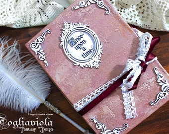 FABLE GUESTBOOK photobook romantic journal wedding diary enchanted gift for couple her anniversary favor legend book once upon a time fairy tale