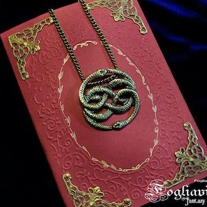 NEVERENDING story CARD AURYN deluxe greeting best wishes fantasy card snake wish enchanted atreyu uroboros biglietto auguri gift geek nerd