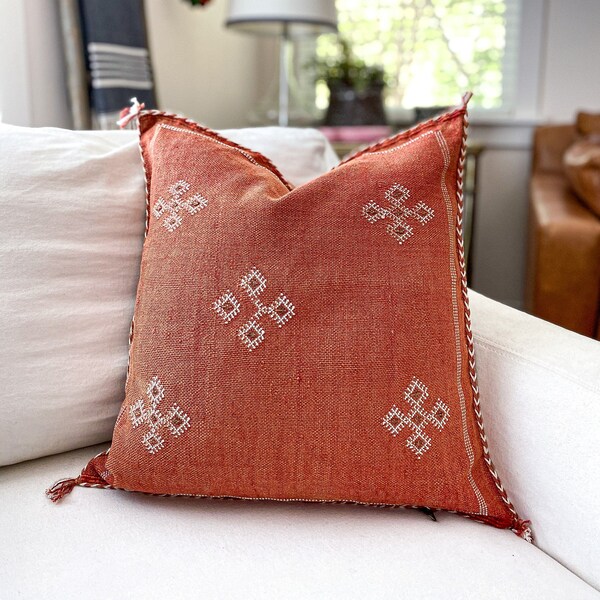 Moroccan Sabra Cactus Silk Pillow Cover