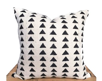 White Mud Cloth Pillows
