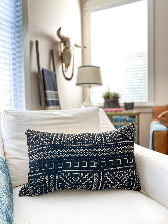Mud Cloth Pillow Cover Black and White Mudcloth Pillow colleen Etsy UK